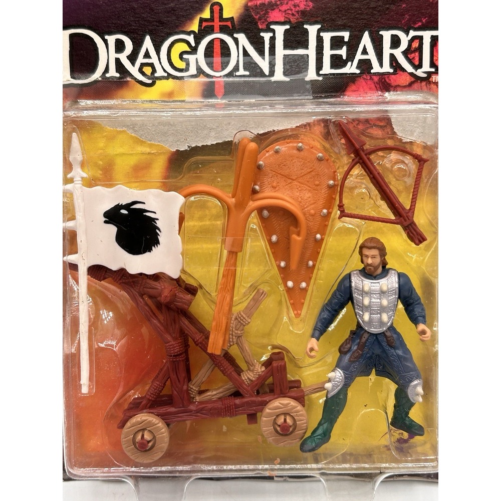 Vintage 1995 Dragonheart Bowen Spear Shooting Wagon Kenner Action Figure